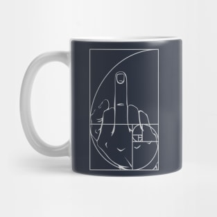 Fibonacci Bird White Mug